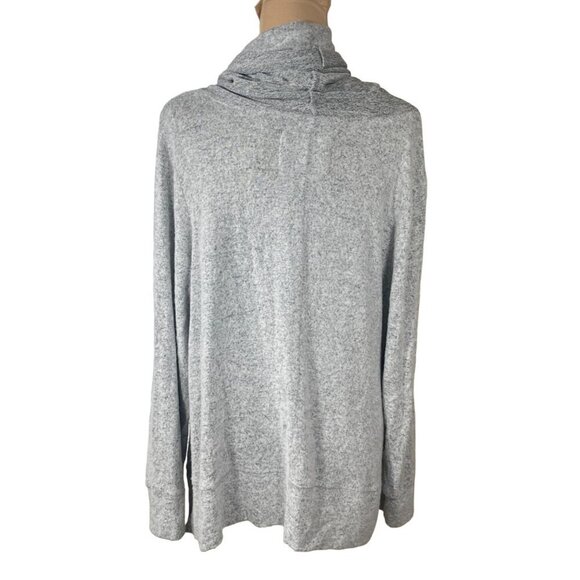 Cupio Cowl Neck Sweater Grey Viscose Long Sleeve Tunic Size 1X Women's - Picture 3 of 6